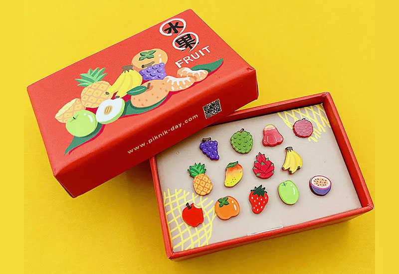 隨機10入水果精裝禮盒（別針）